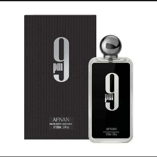 9pm Unisex Floral Perfume 100ml Alcohol Free Black